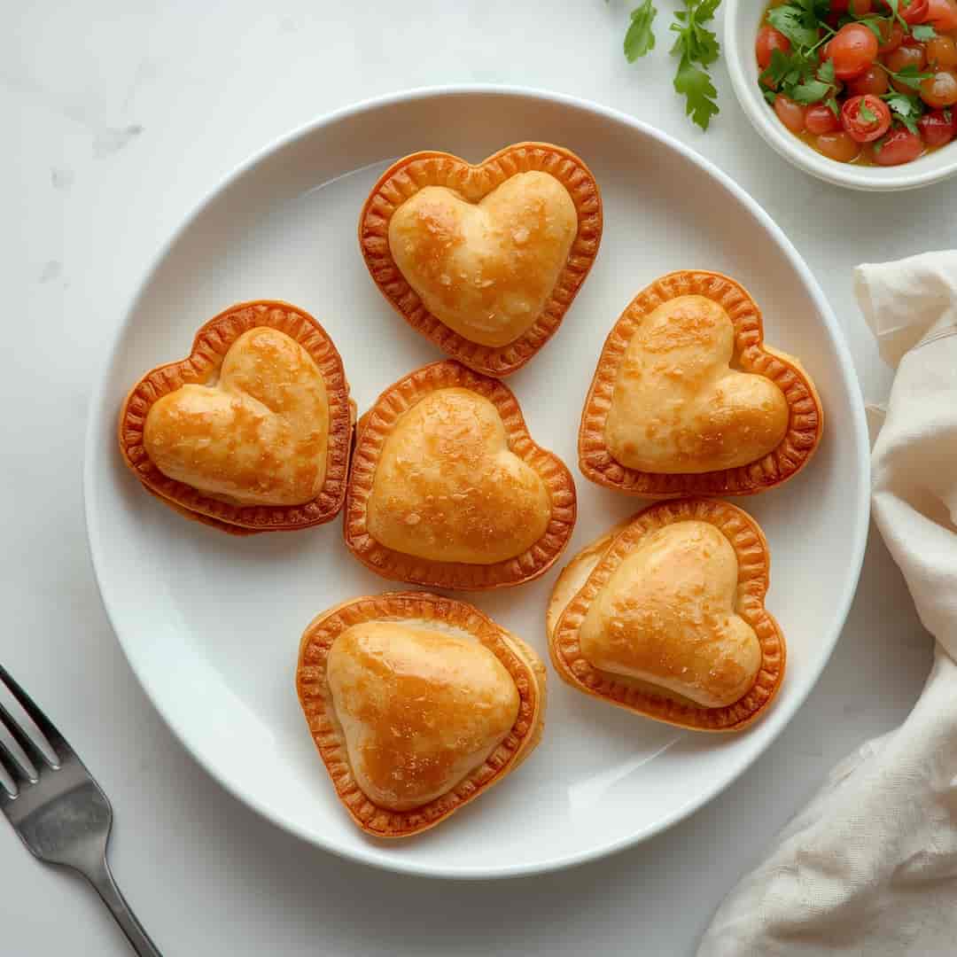 Heart Shaped Puff Pastry Pockets 2 Heart Shaped Puff Pastry Pockets