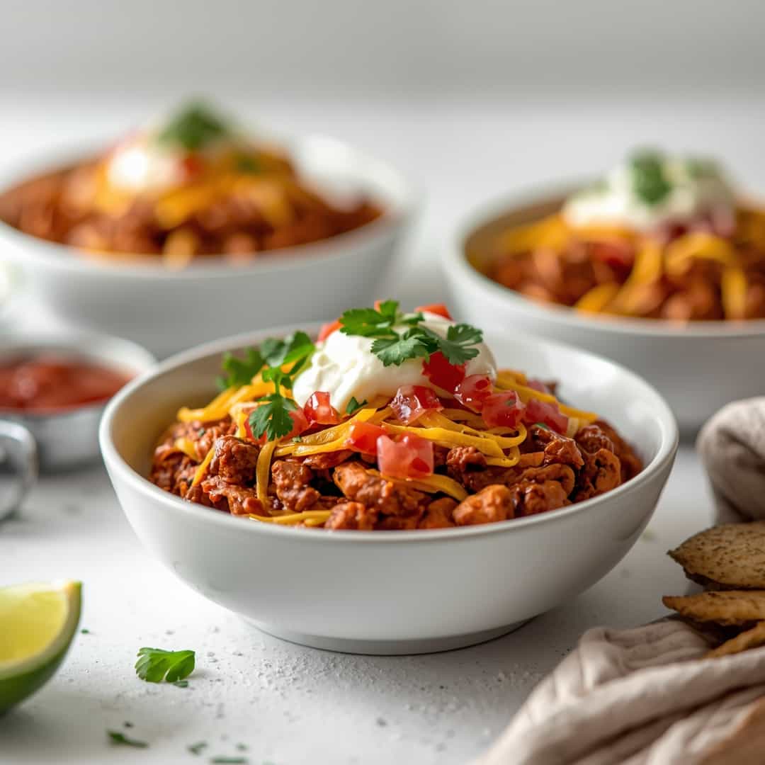 High-Protein Chicken Enchilada Bowls