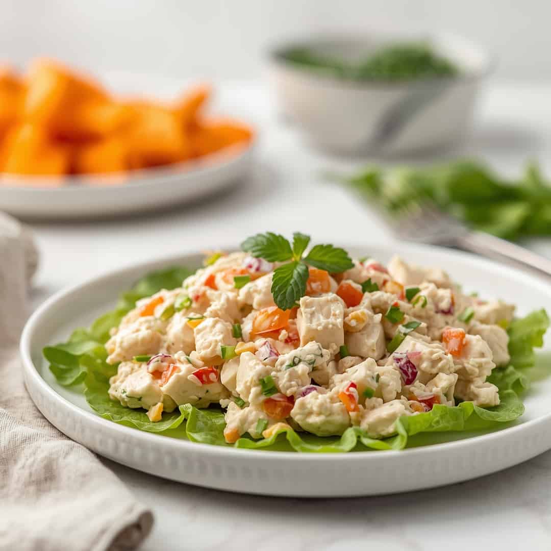 High Protein Chicken Salad Cottage Cheese