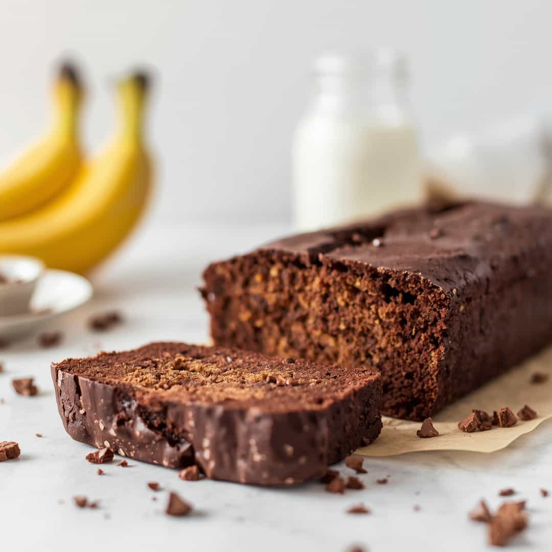High Protein Chocolate Banana Bread