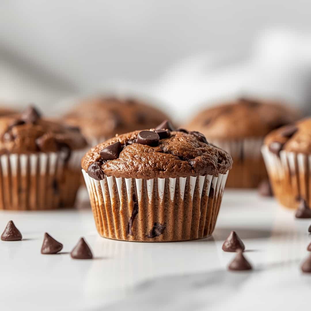 High-Protein Chocolate Chip Muffins