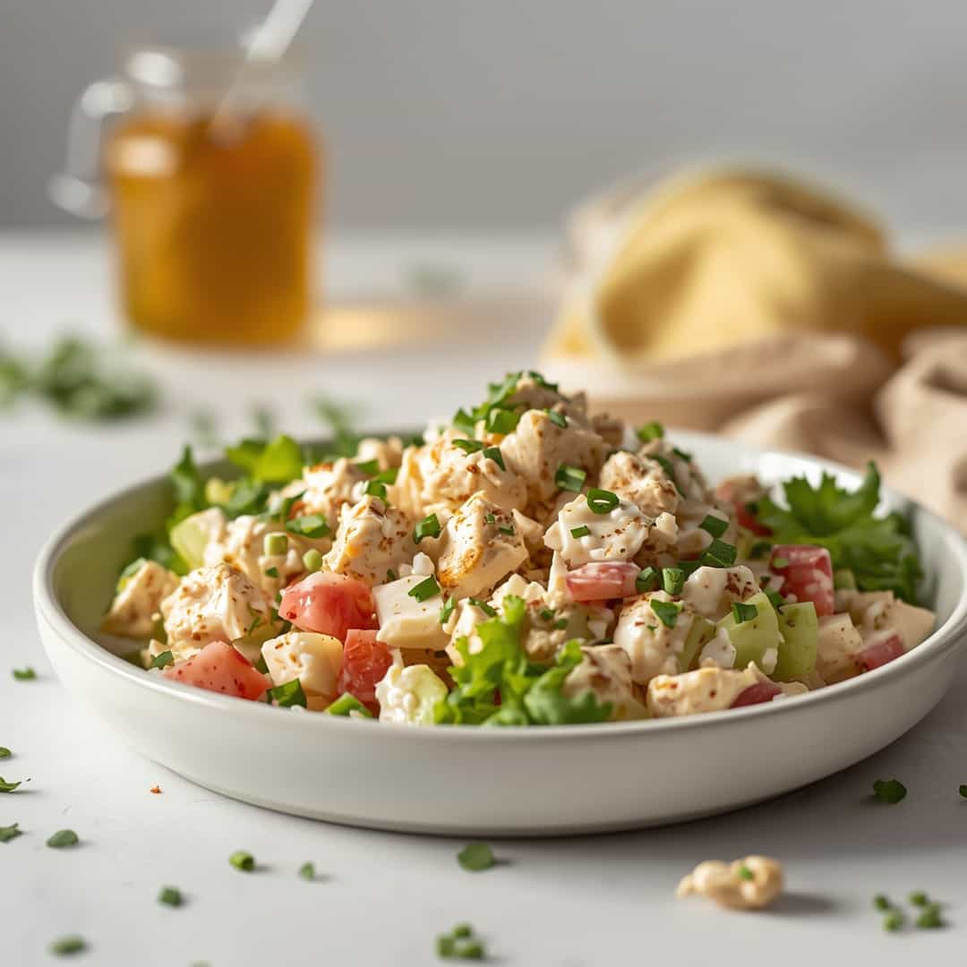 High Protein Cottage Cheese Chicken Salad 2 High Protein Cottage Cheese Chicken Salad