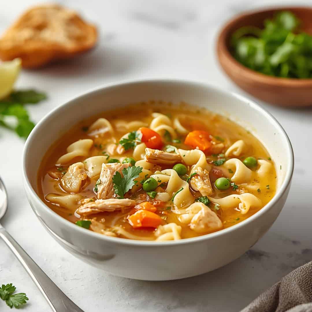 Homemade Crockpot Chicken Noodle Soup