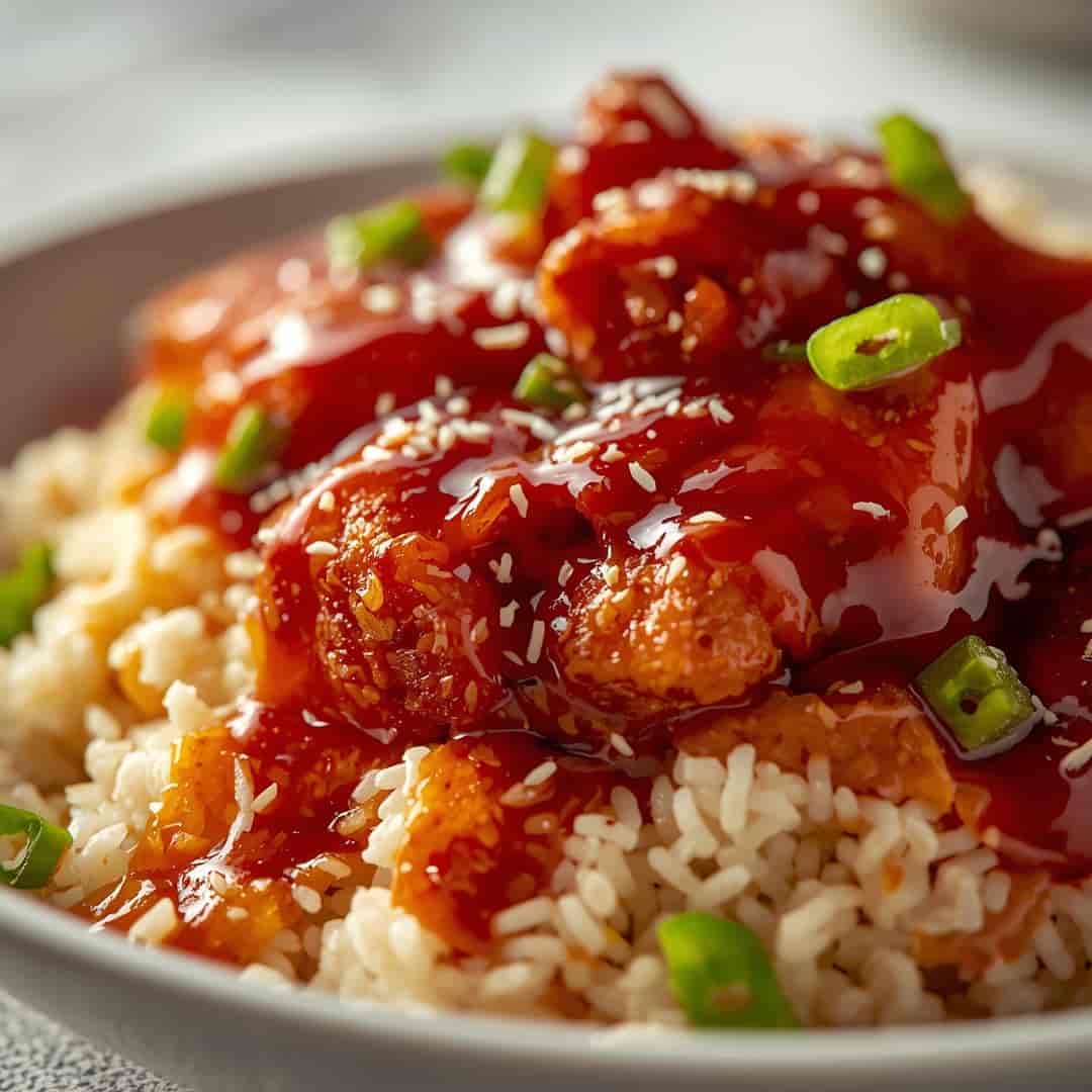 Honey BBQ Chicken Rice 2 Honey BBQ Chicken Rice