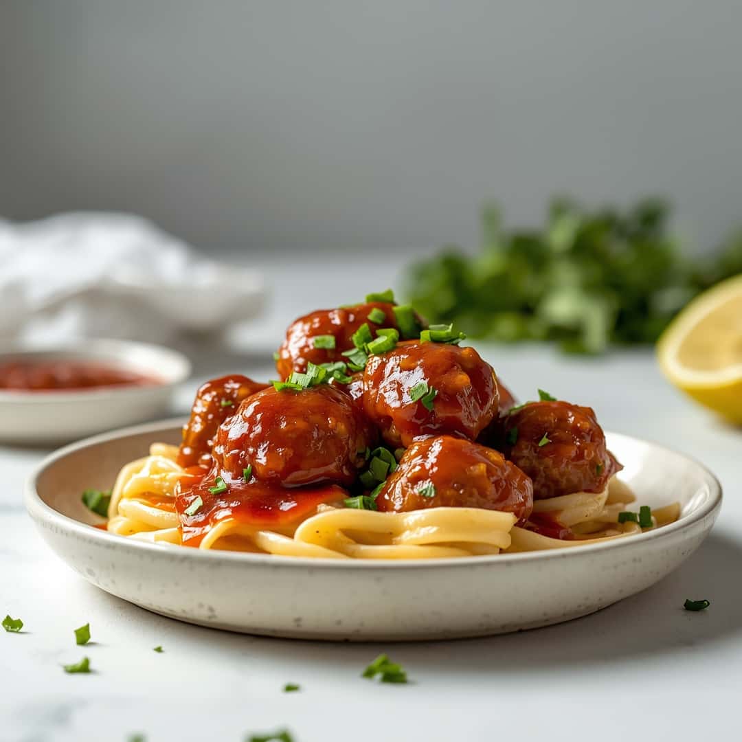 Honey BBQ Crockpot Meatballs