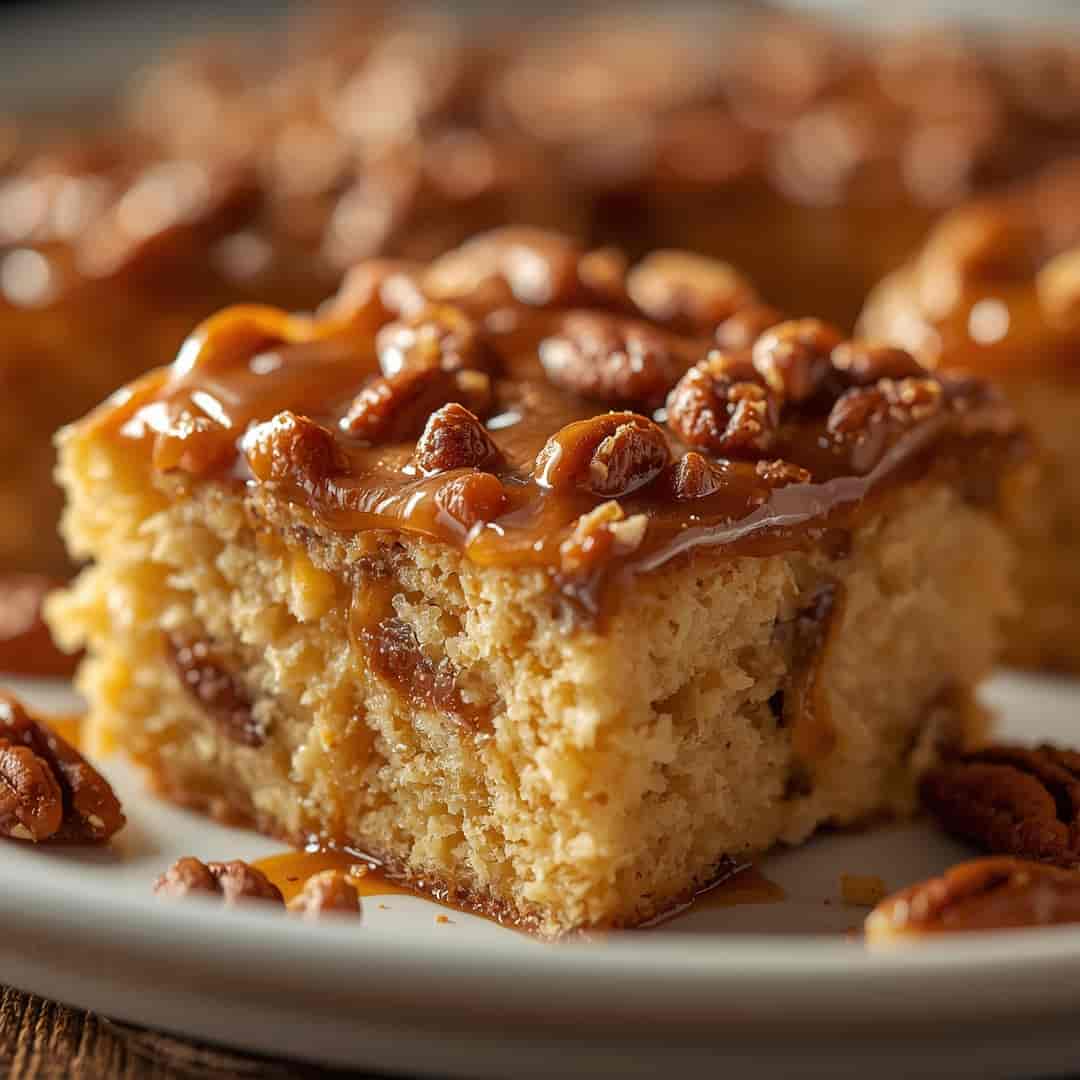 Irresistible Butter Pecan Praline Poke Cake 2 Irresistible Butter Pecan Praline Poke Cake