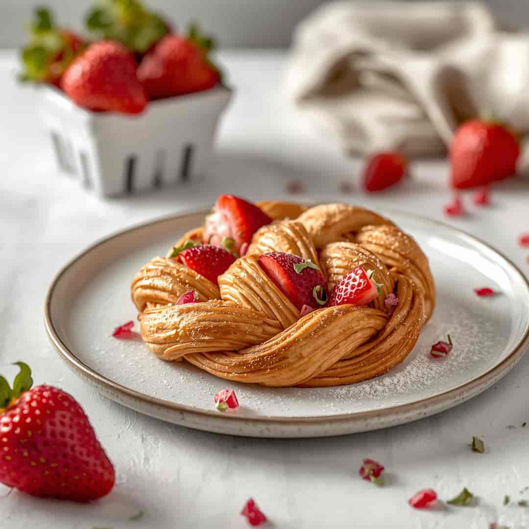 Irresistible Strawberry Braided Pastry Sweet Flaky Perfection 2 Irresistible Strawberry Braided Pastry Sweet Flaky Perfection