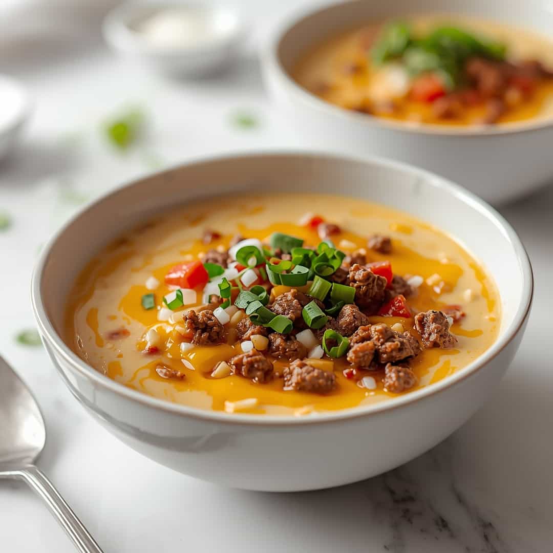 Keto Cheeseburger Soup