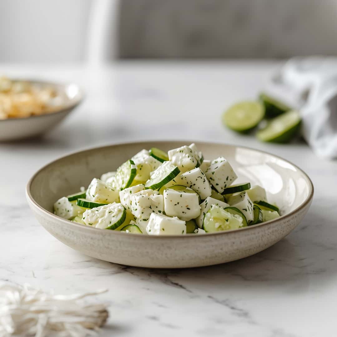 Keto Creamy Cucumber Salad