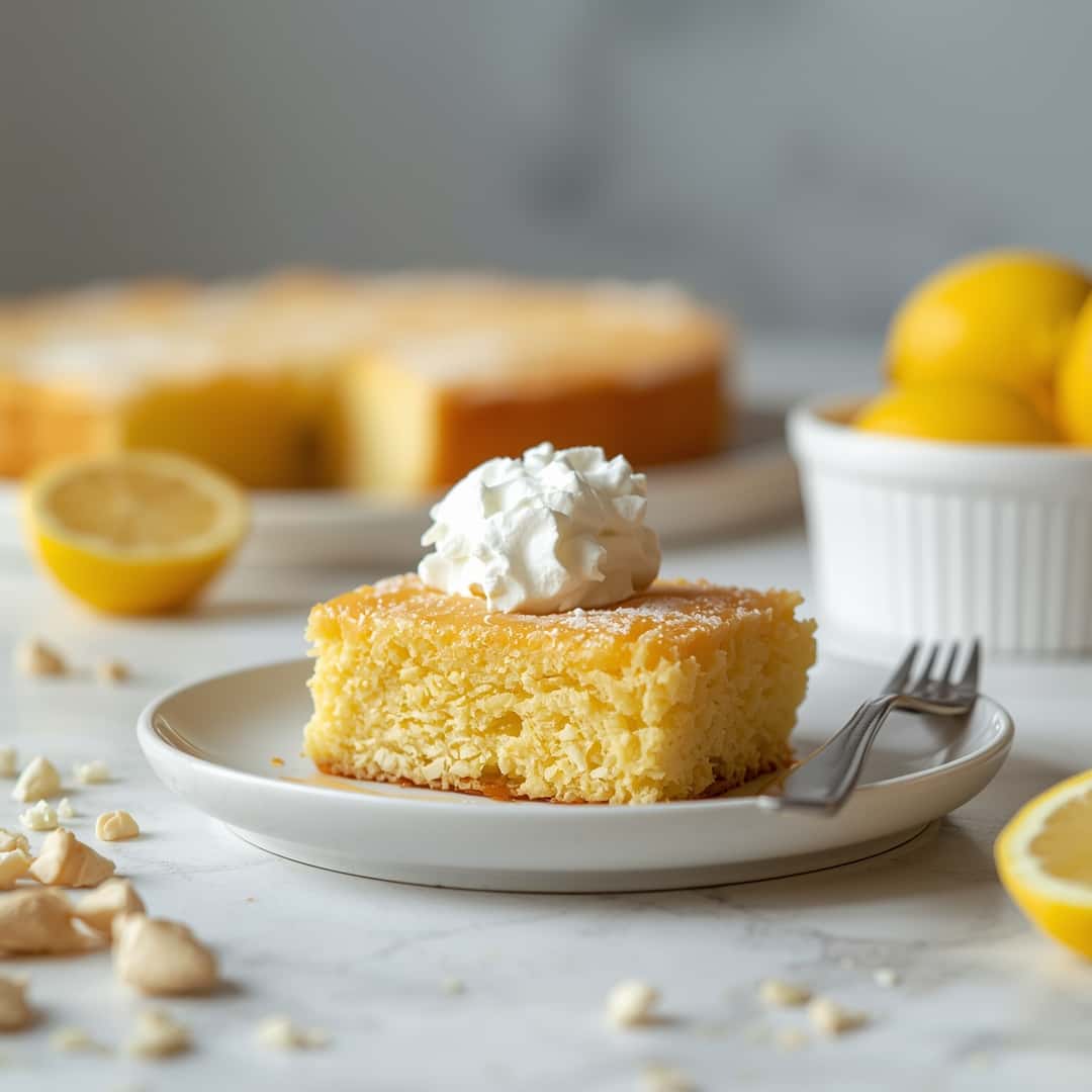 Lemon Cream Cheese Dump Cake Recipe