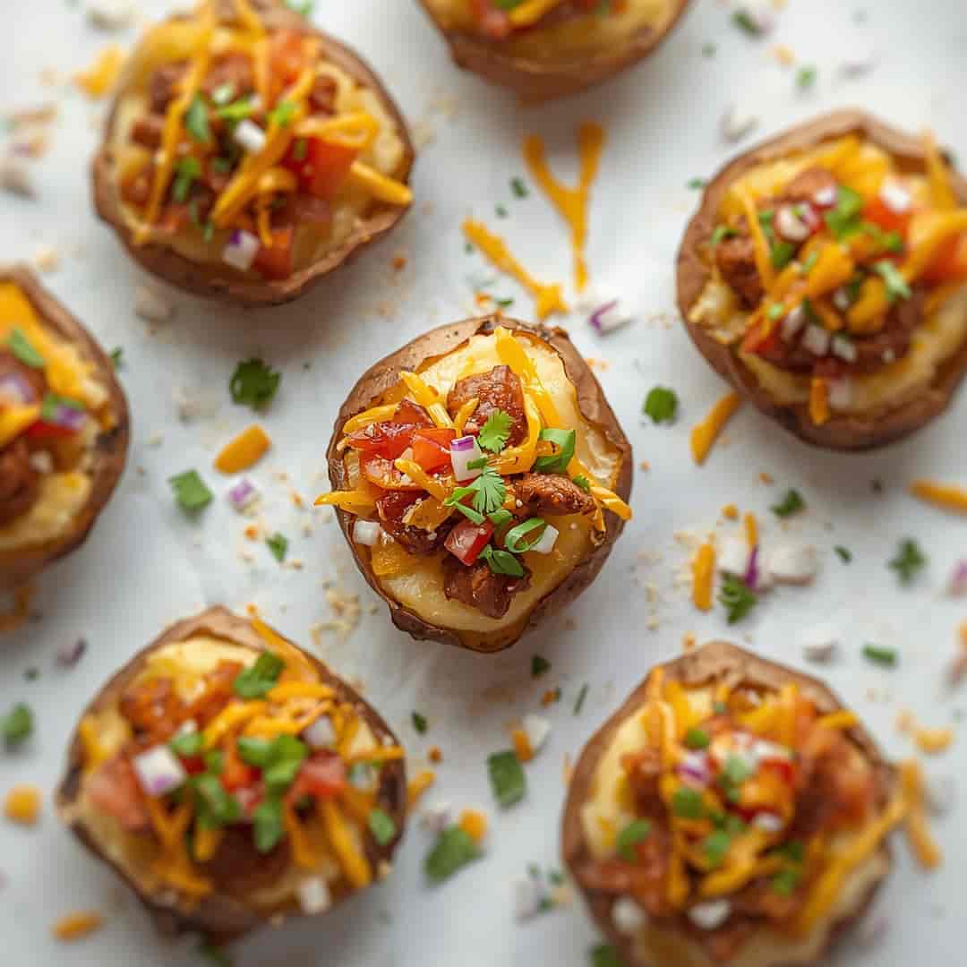 Loaded Mini Baked Potatoes 2 Loaded Mini Baked Potatoes