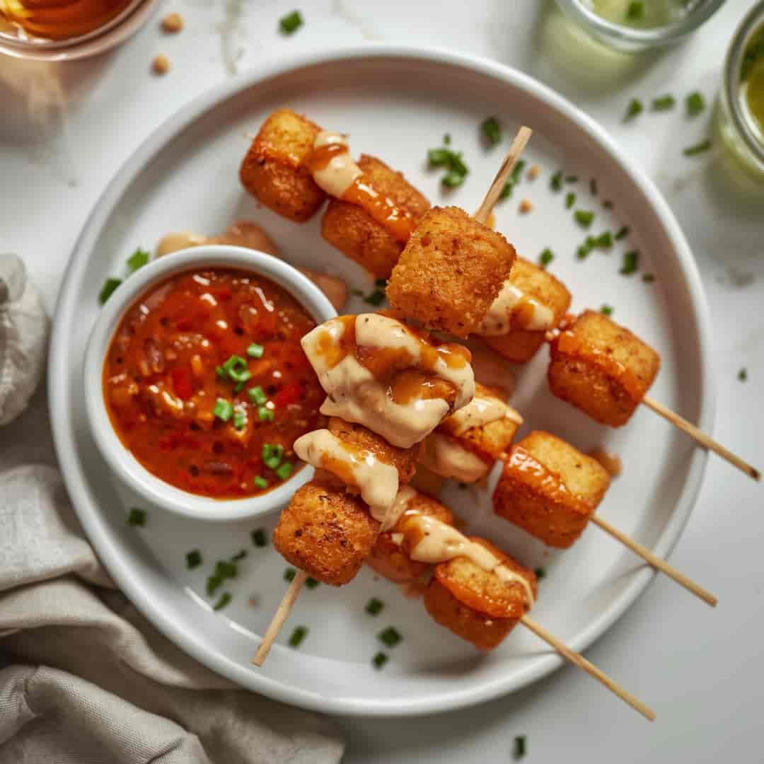 Loaded Tater Tot Skewers 2 Loaded Tater Tot Skewers
