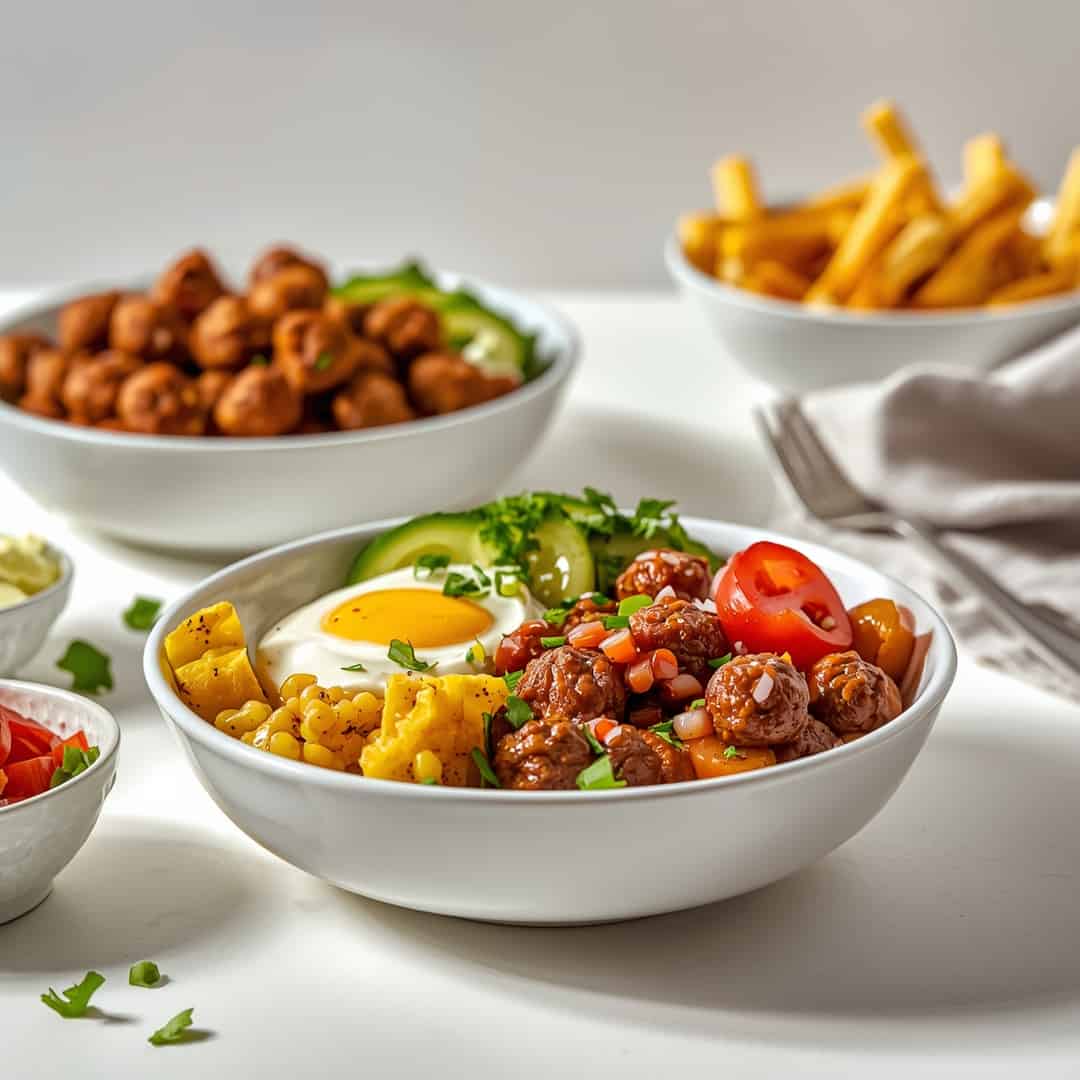 Low Carb Burger Bowls