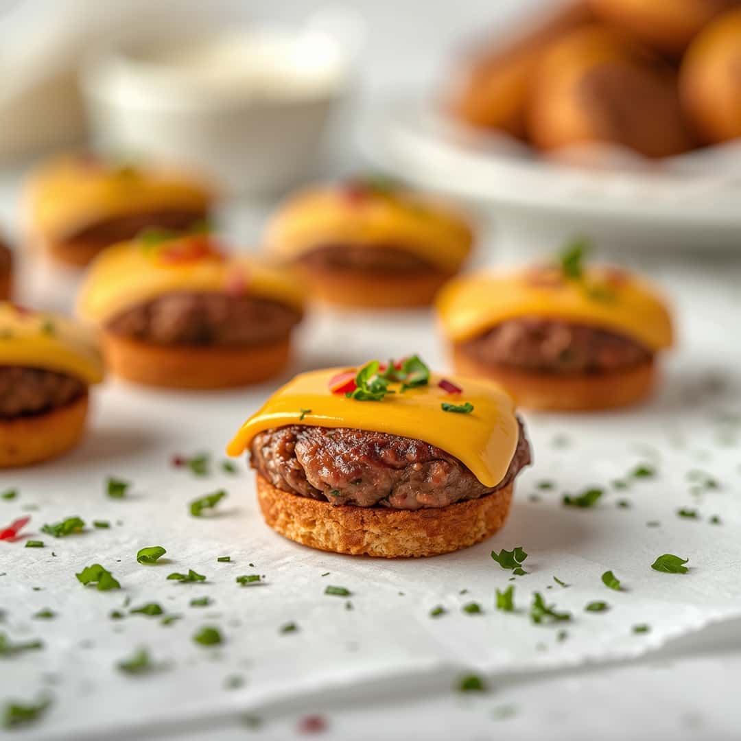 Low Carb Cheeseburger Bites