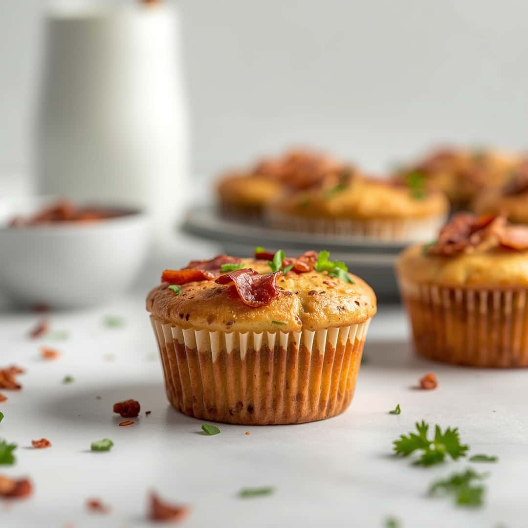 Maple Beef Bacon Pancake Muffins Recipe