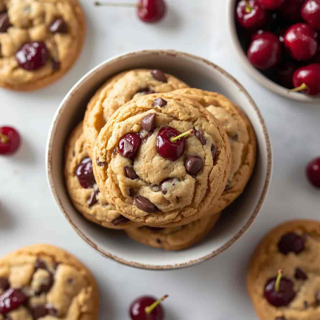 Maraschino Cherry Chocolate Chip Cookies