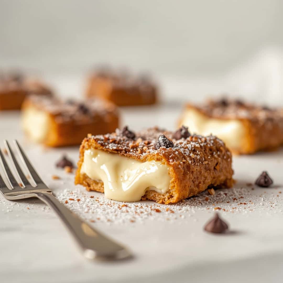Melt In Your Mouth Cannoli Bars Easy Creamy Sweet Treat