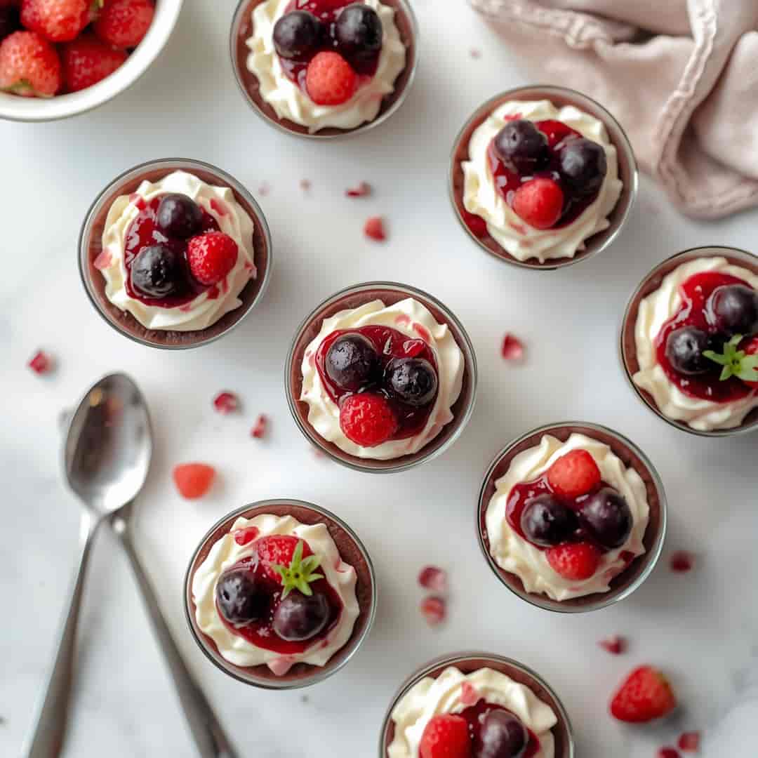 Mini Dessert Cups Black Forest Cake