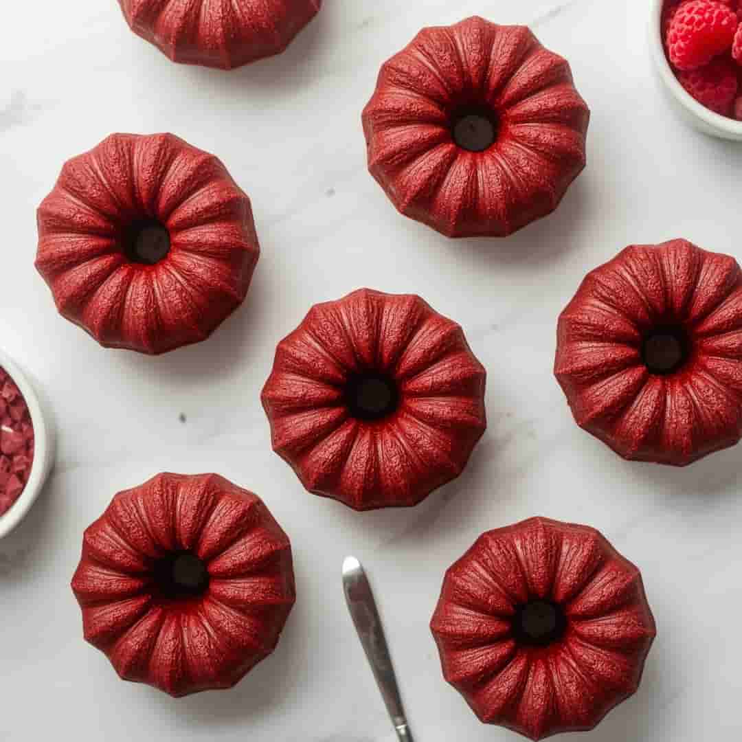 Mini Red Velvet Bundt Cakes