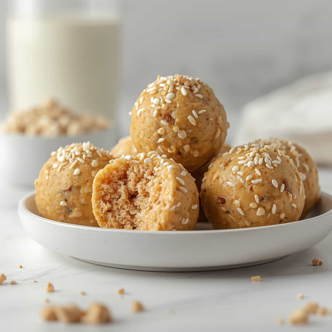 No Bake Cake Batter Protein Balls 2 No Bake Cake Batter Protein Balls