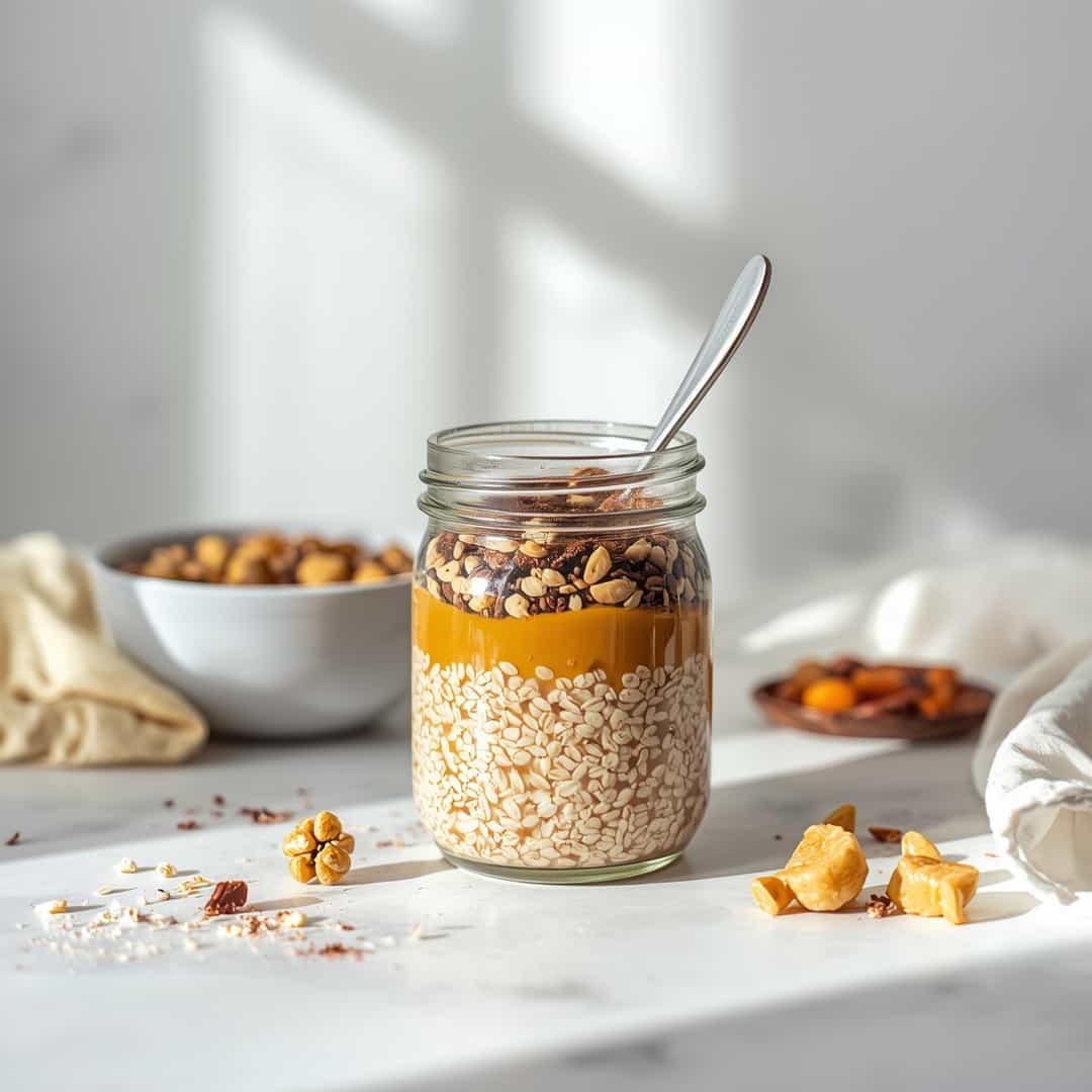 Overnight Oats Coffee Jar