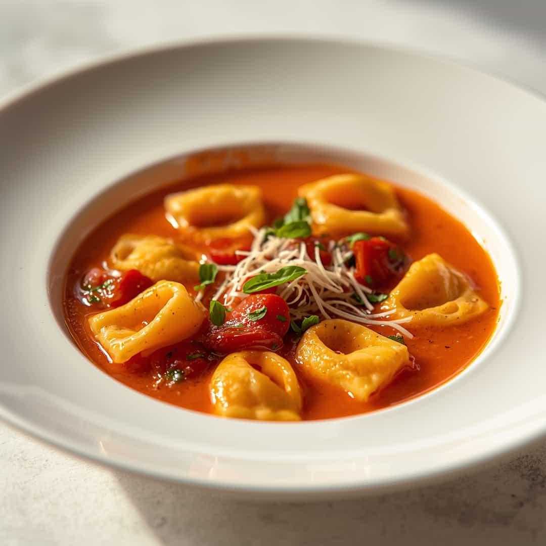 Parmesan Tomato Tortellini Soup 2 Parmesan Tomato Tortellini Soup