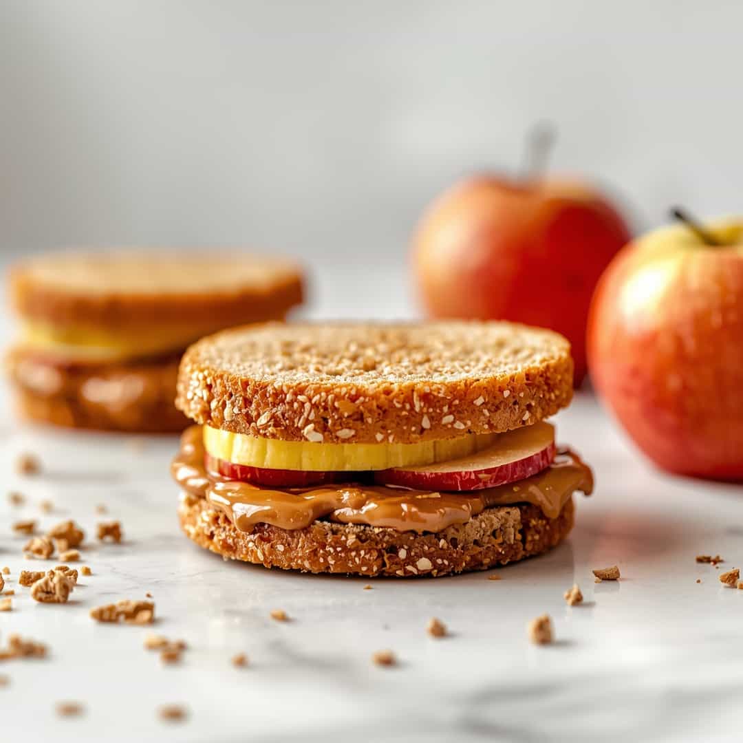 Peanut Butter Apple Sandwiches 2 Peanut Butter Apple Sandwiches