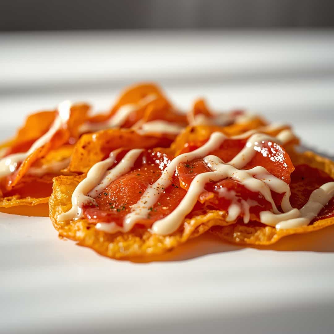 Pepperoni Pizza Cheese Drip Chips