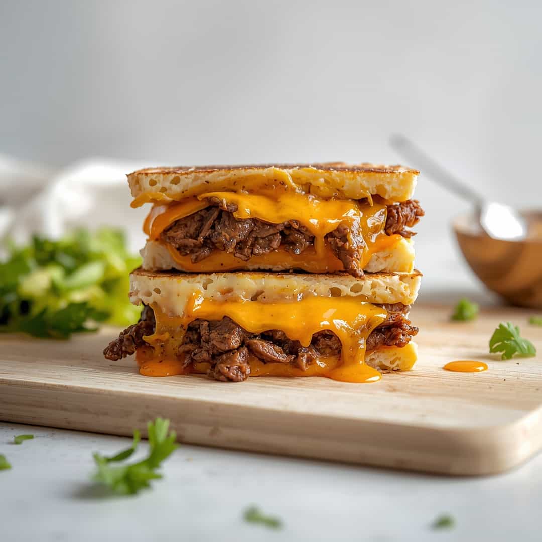 Philly Cheesesteak Grilled Cheese Burrito 2 Philly Cheesesteak Grilled Cheese Burrito