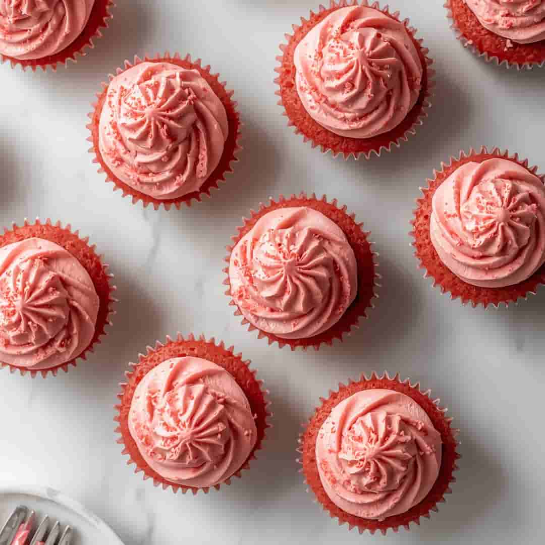 Pink Velvet Cupcakes 2 Pink Velvet Cupcakes