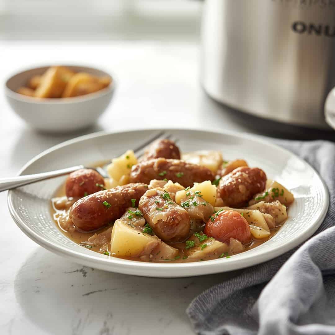 Polish Sausage Sauerkraut & Potato Crockpot 2 Polish Sausage Sauerkraut & Potato Crockpot