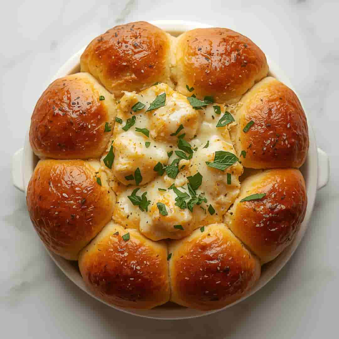 Pull-Apart Cheesy Football Bread