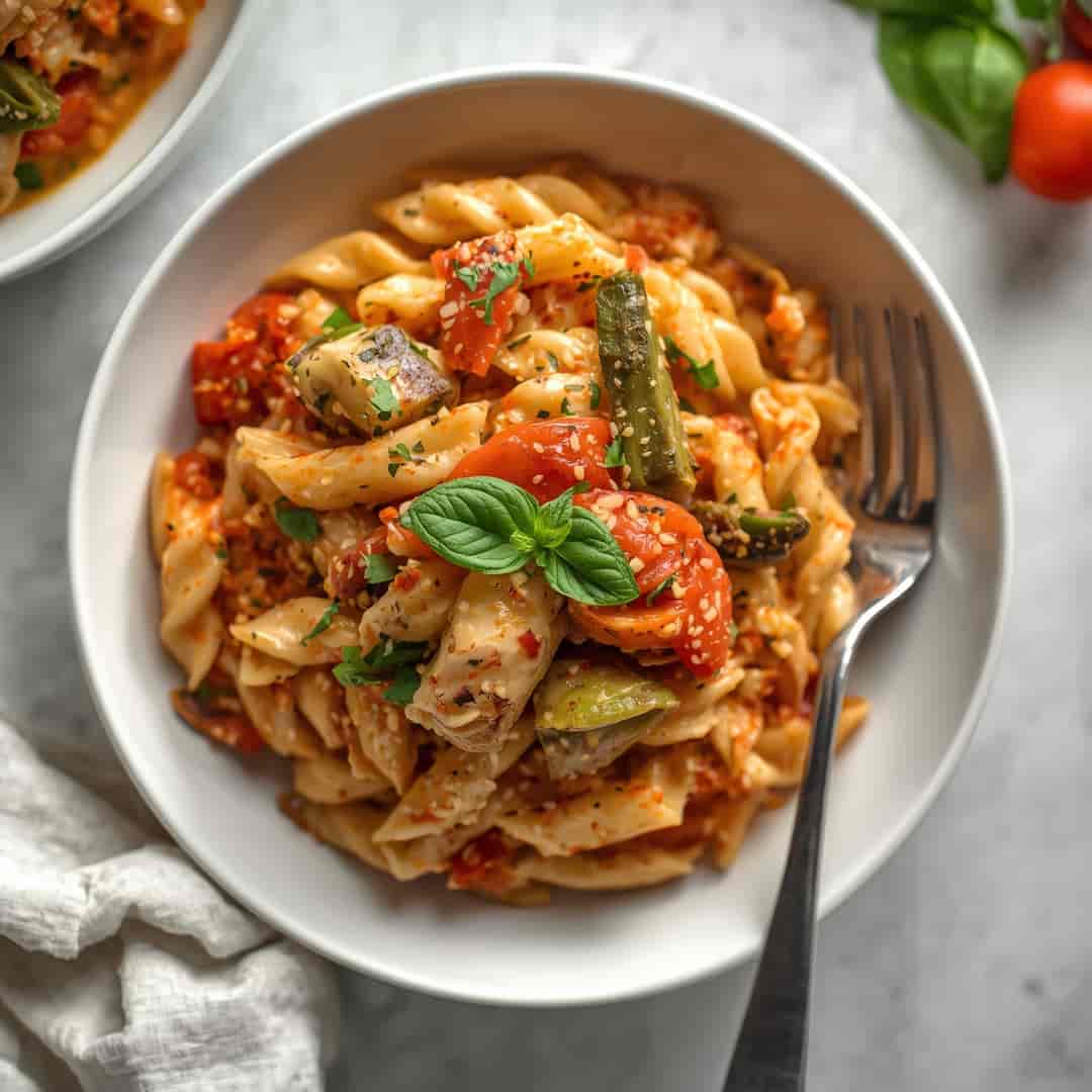 Quick Easy Chicken Pasta Primavera