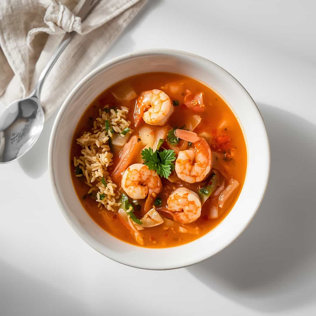 Quick Spicy Shrimp Soup