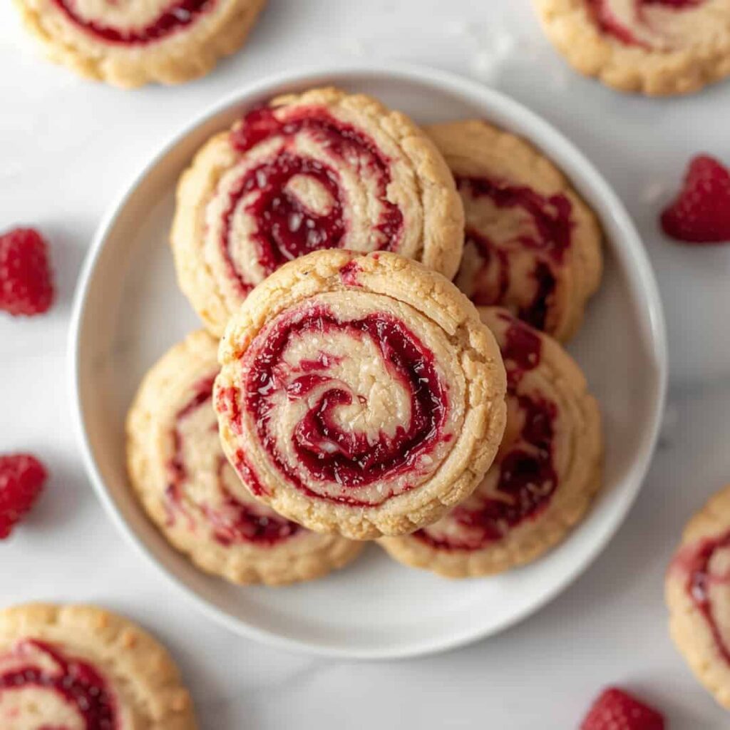 Raspberry Swirl Cookies