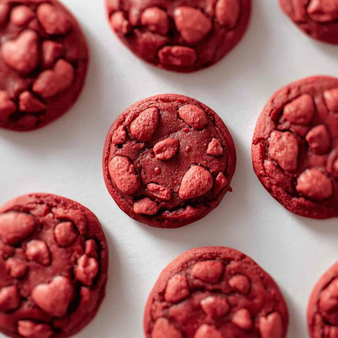 Red Velvet Cake Mix Cookies