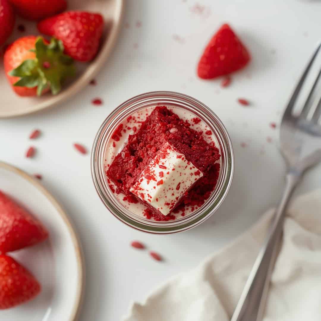 Red Velvet Cake in a Jar 2 Red Velvet Cake in a Jar