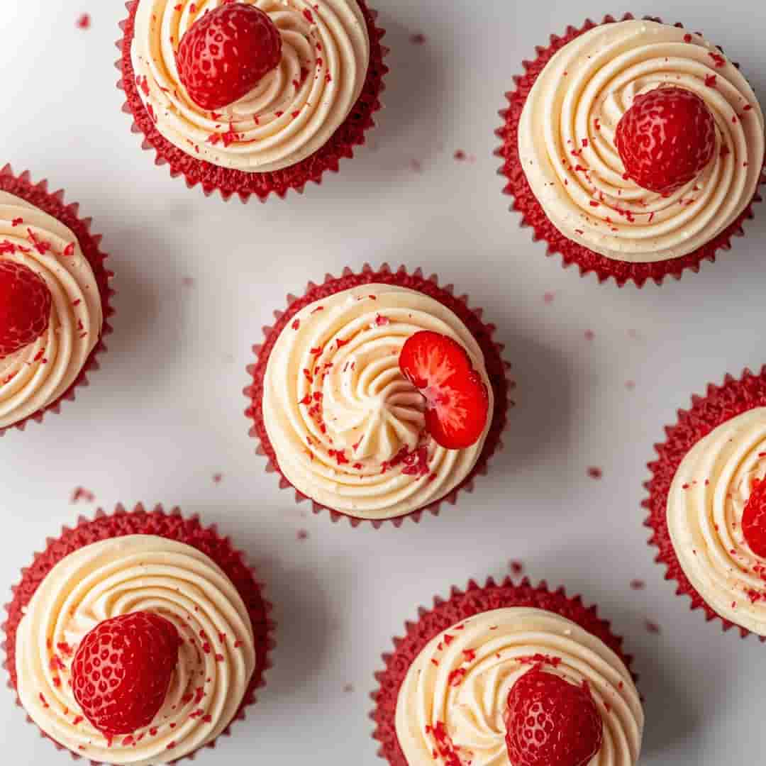 Red Velvet Cheesecake Cupcakes