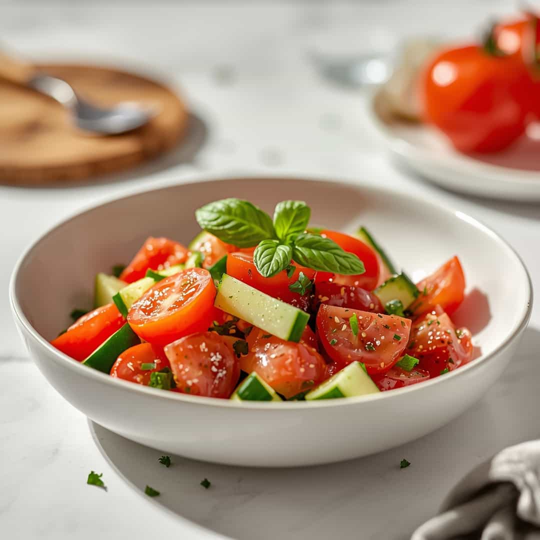 Refreshing Cucumber Tomato Salad 2 Refreshing Cucumber Tomato Salad