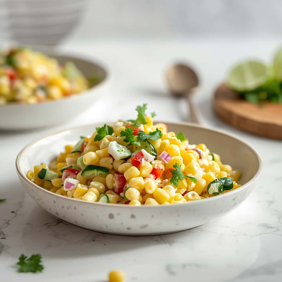 Refreshing Street Corn Creamy Cucumber Salad