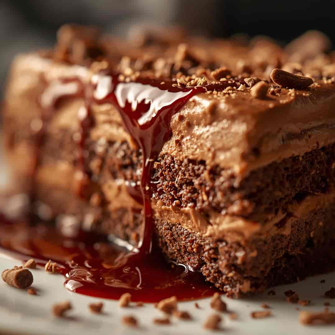Rich Creamy Chocolate Mousse Cake