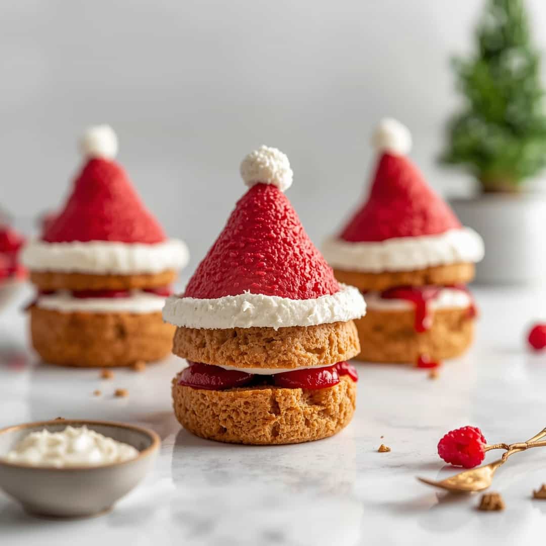 Santa Hat Yogurt Cake Sliders A Festive No Bake 2 Santa Hat Yogurt Cake Sliders A Festive No Bake