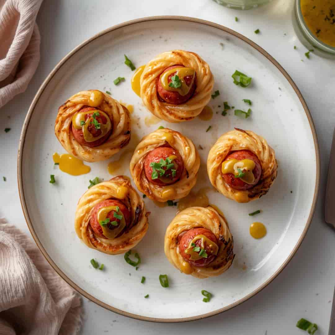 Savory Mustard Hasselback Kielbasa Bites 2 Savory Mustard Hasselback Kielbasa Bites