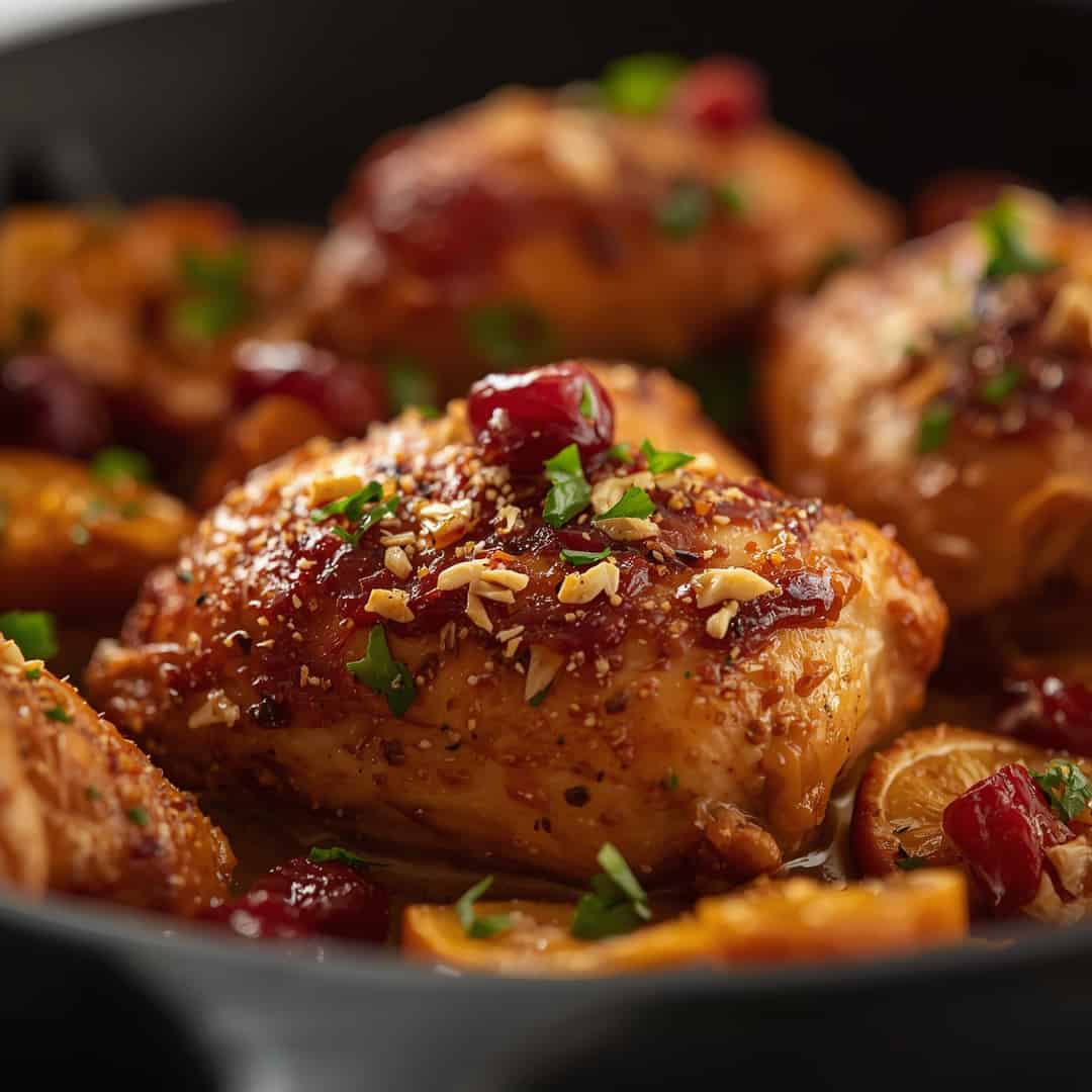 Skillet Cranberry Orange Chicken