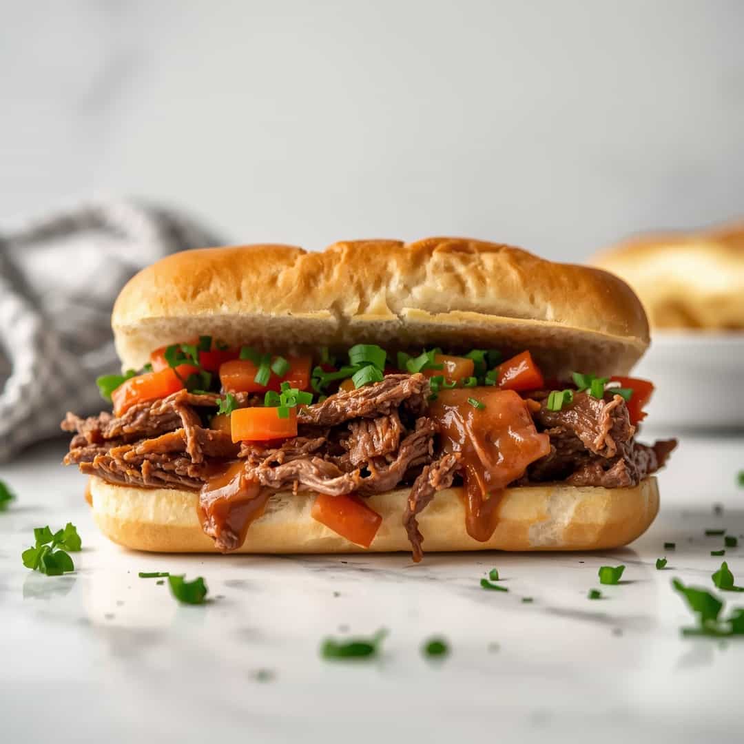 Slow Cooker Italian Beef Sandwich 2 Slow Cooker Italian Beef Sandwich