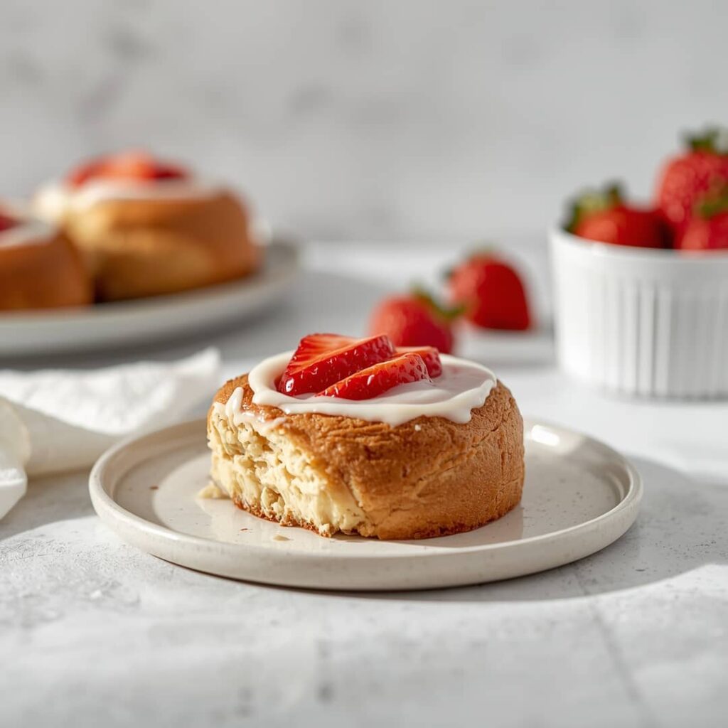 Strawberry Cheesecake Cinnabon Rolls Recipe