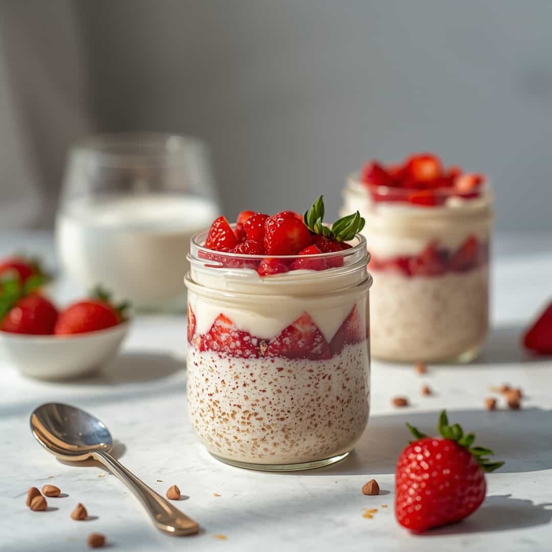 Strawberry Cheesecake Overnight Oats