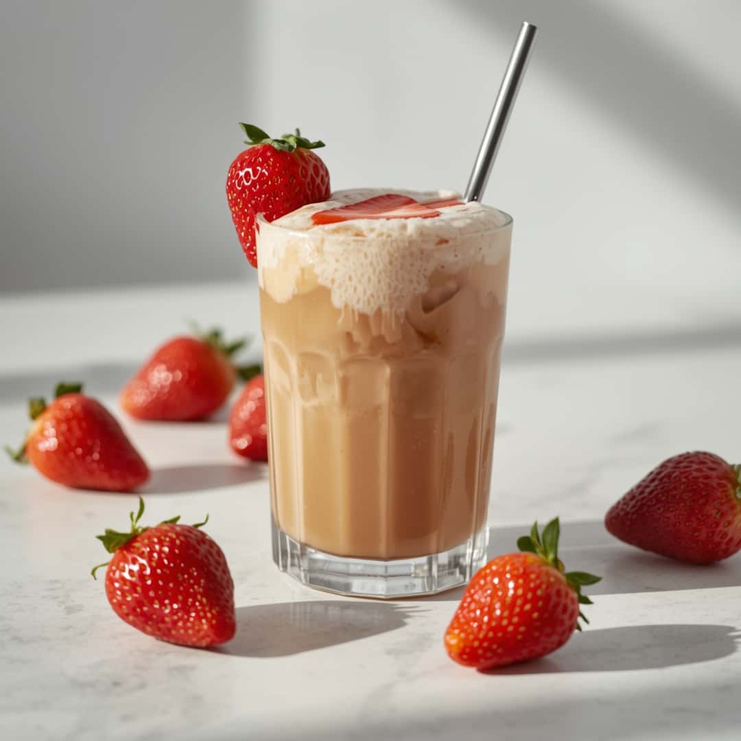 Strawberry Iced Latte