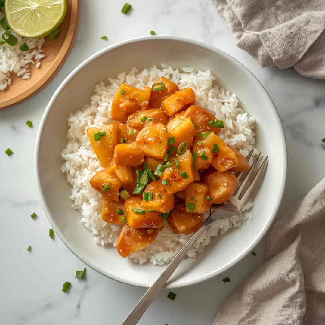 Sweet Savory Pineapple Chicken Rice 2 Sweet Savory Pineapple Chicken Rice