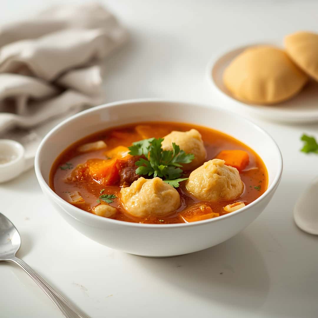 Tamale Soup with Tamale Dumplings